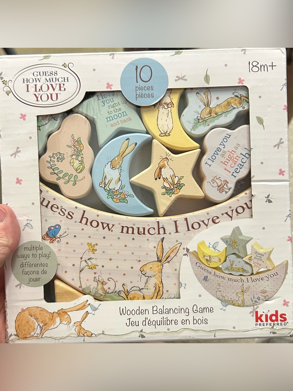 NEW Wooden Balancing Game 10 pc | Guess How Much I Love You | Kids Preferred